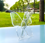 DODCI® Clear Butterfly Frame Vase, Art Flower Holder